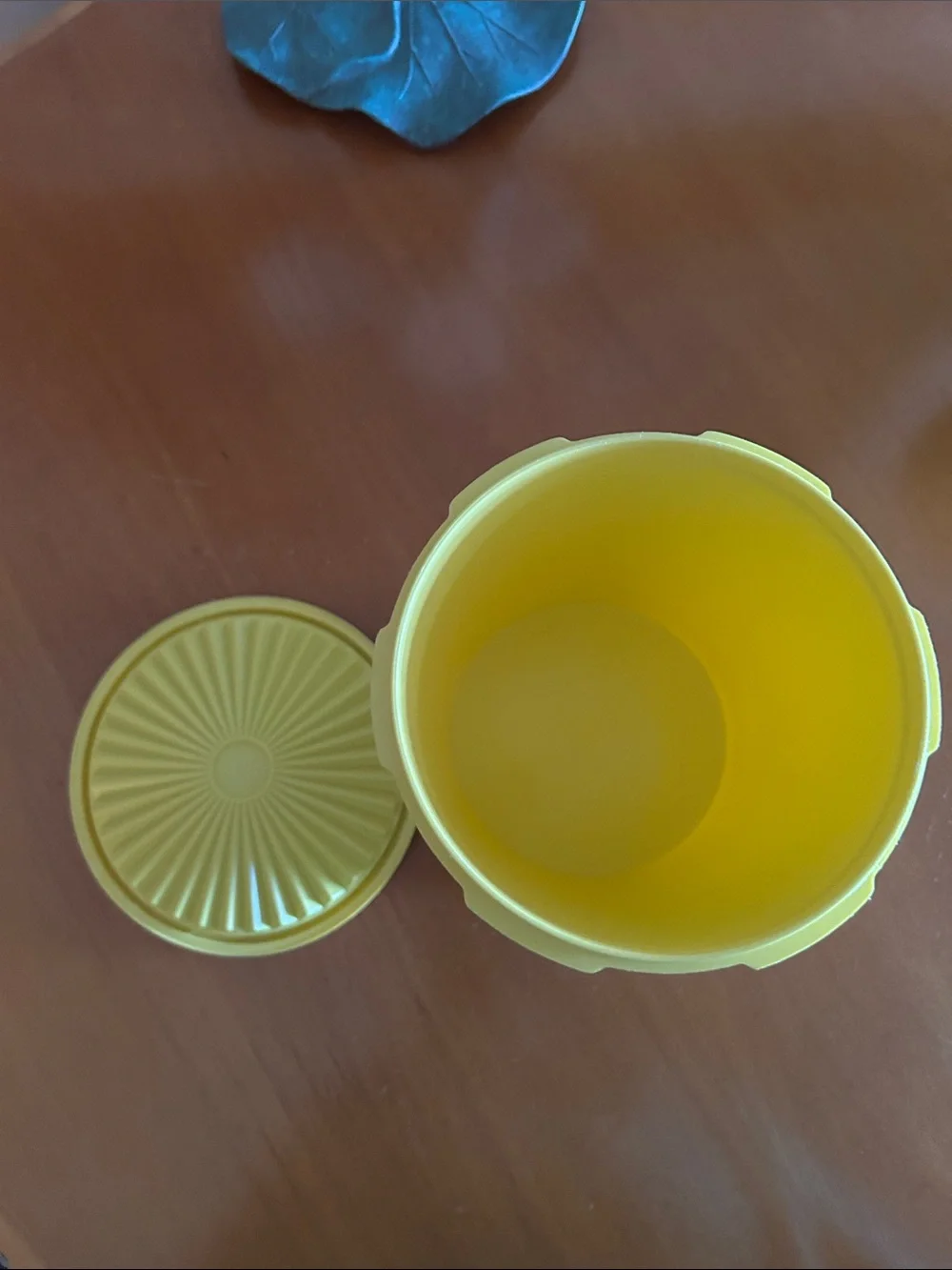 Vintage Tupperware Bright Yellow Kitchen Storage Canister